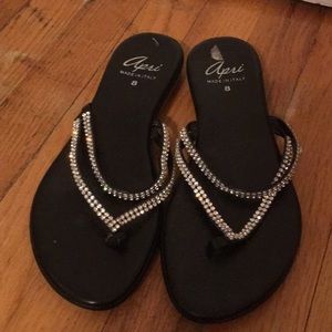 NWOT rhinestone sandals